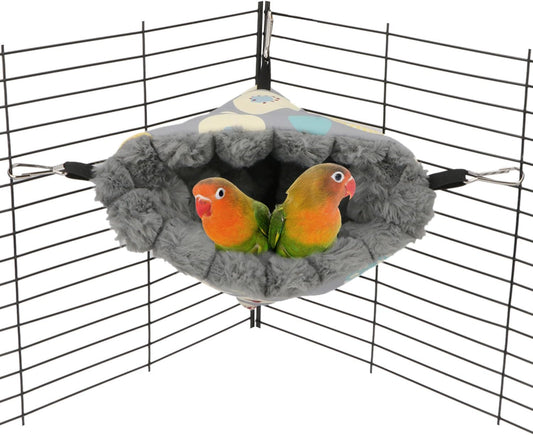 Wontee Bird Nest House Winter Warm Hanging Hammock Bird Bed Snuggle Hut for Parakeets Budgies
