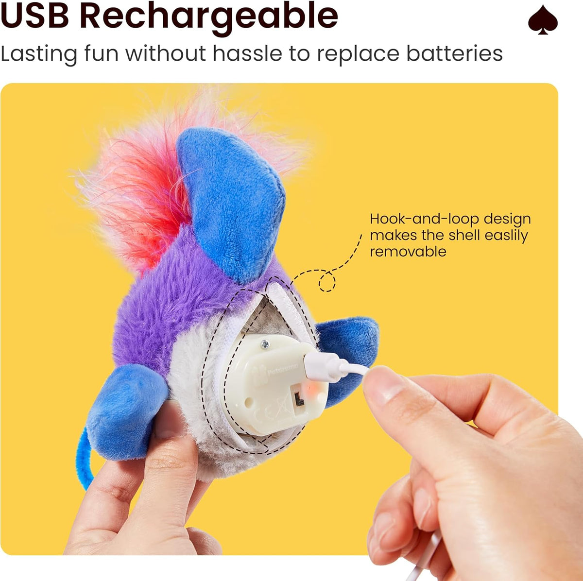 Potaroma Cat Toys Flapping Fish, Interactive Realistic Anglerfish Toy Stuffed with Catnip and