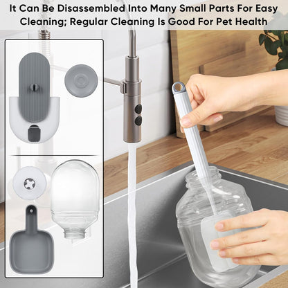 28oz Hanging Automatic Water Dispenser，Rabbit Water Bottle,Bunny Guinea Pig Ferret Water Bowl for