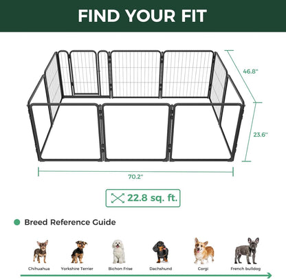 FXW Homeplus Unleashed Indoor Dog Playpen - Stress-Free and Safe Play, Heavy Duty 24 Inch 5 Acrylic