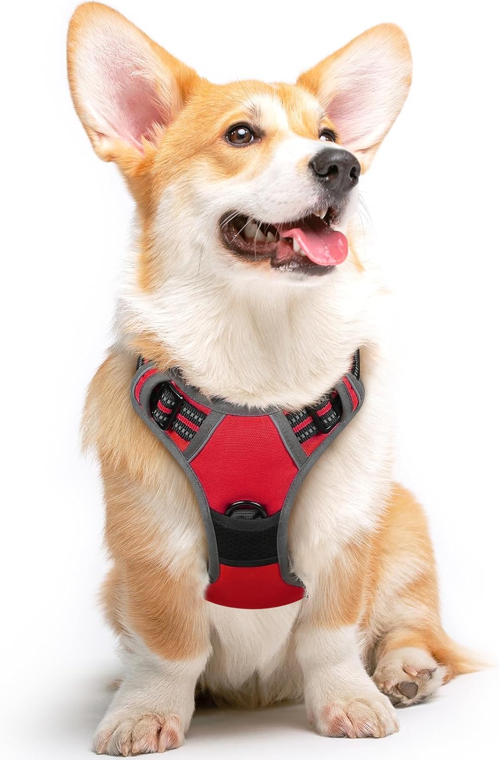 Eagloo Dog Harness Medium Sized Dog, No Pull Service Vest with Reflective Strips and Control