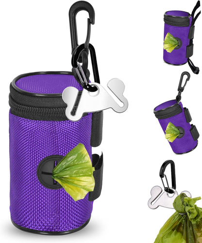 Dog Poop Bag Holder for Leash Attachment - Waste Bag Dispenser for Leash - Fits Any Dog Leash