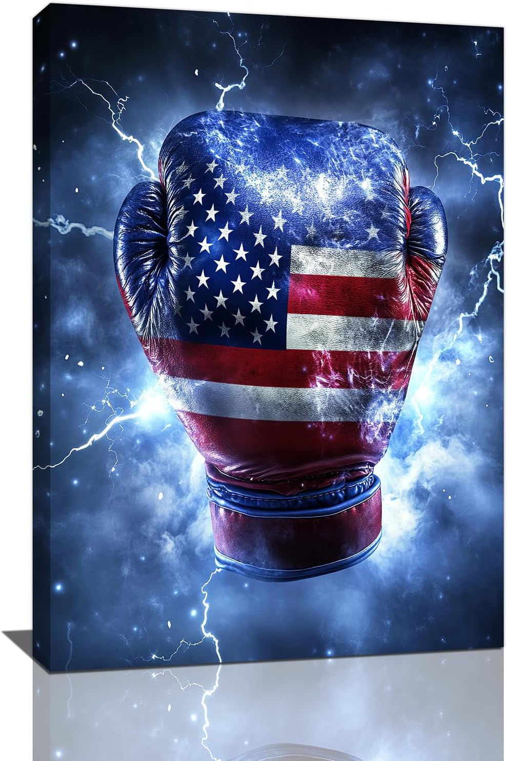 Sports Boxing Wall Art Canvas American Flag Wall Decor Prints Framed Painting Pictures Gifts