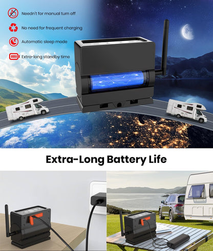 AUTO VOX Wireless Backup Camera Magnetic: 5" Portable No Wiring 1 Min Install Trailer Hitch Camera