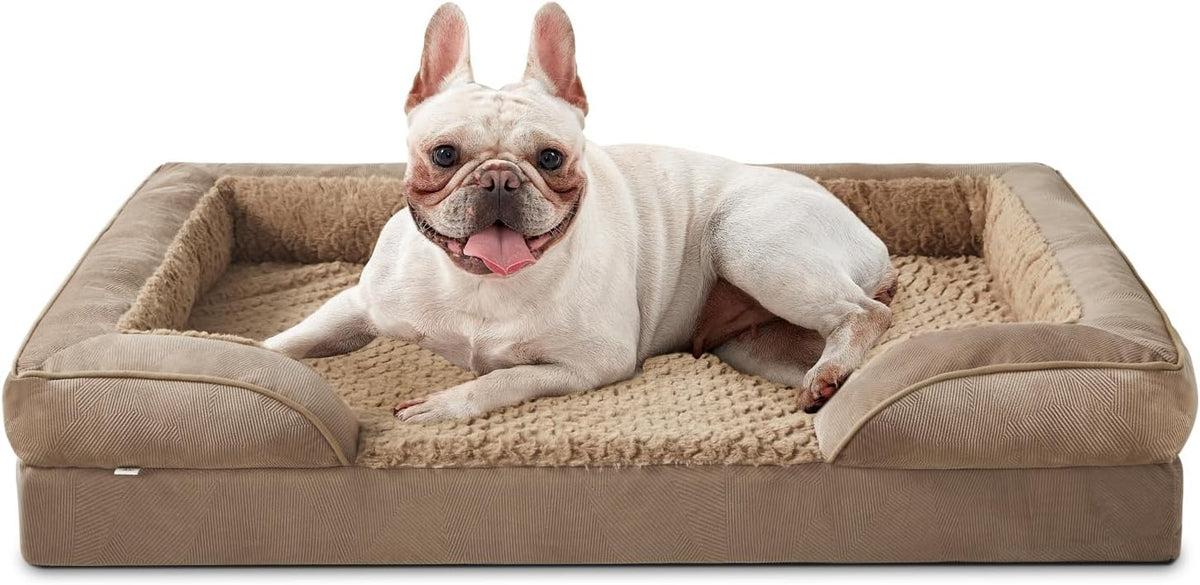 INVENHO Orthopedic Medium Dog Beds for Medium Dogs, Waterproof, Egg-Crate Foam Dog Couch Bed with