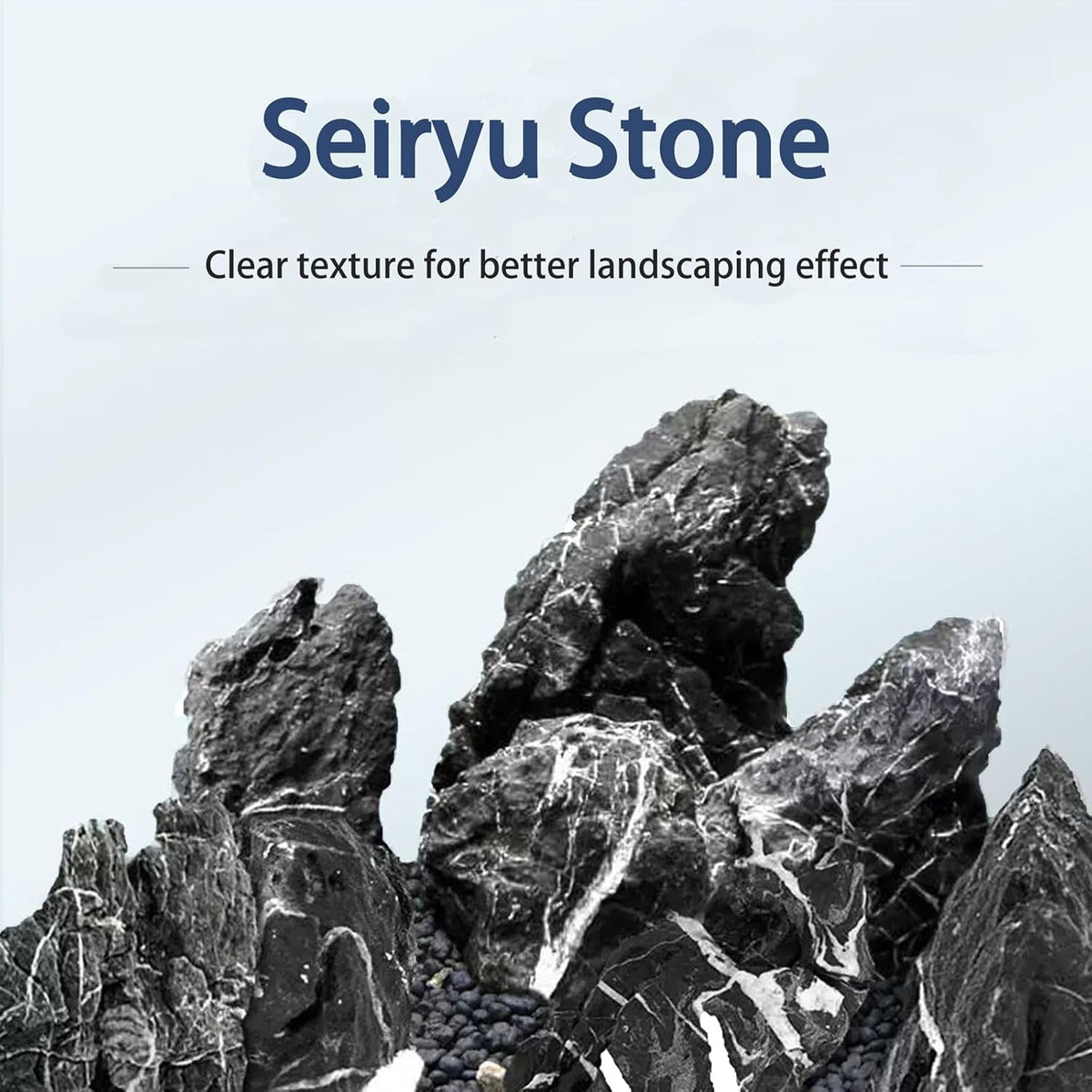 Seiryu Stone Natural Stone Rocks Fish Tank Decor Rocks for Aquariums Landscaping Model Tank