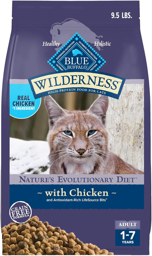 Blue Buffalo Wilderness Nature's Evolutionary Diet High-Protein, Grain-Free Natural Dry Food for