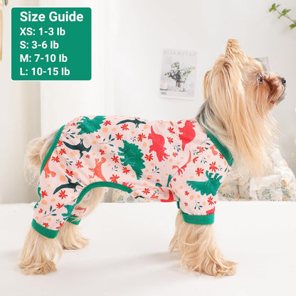 Dog Pajamas Small Sized Dogs Stretchable Summer Dog Clothes Pjs 4 Legs Girl Boy Cute Soft Puppy