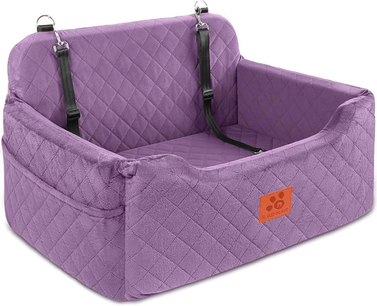 Dog Car Seat for Medium/Large Dogs, Dog Booster Seat for Pet Under 50lbs or 2 Small, Detachable and