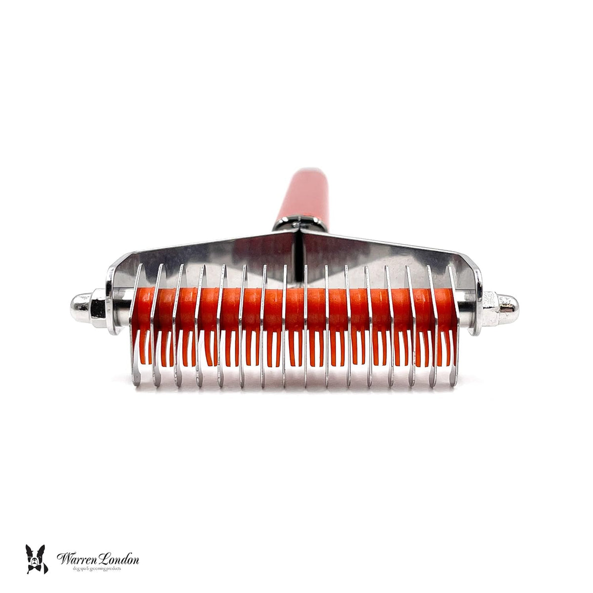 Warren London Undercoat Rake Brush for Dogs and Cats - Premium Deshedding Tool for Long Haired Pets