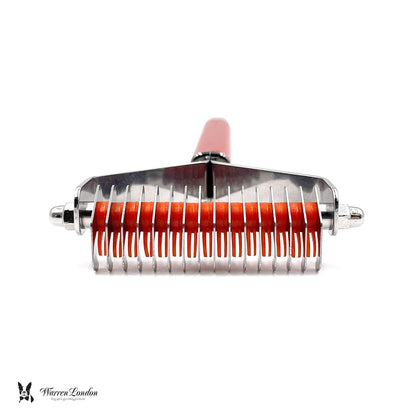 Warren London Undercoat Rake Brush for Dogs and Cats - Premium Deshedding Tool for Long Haired Pets
