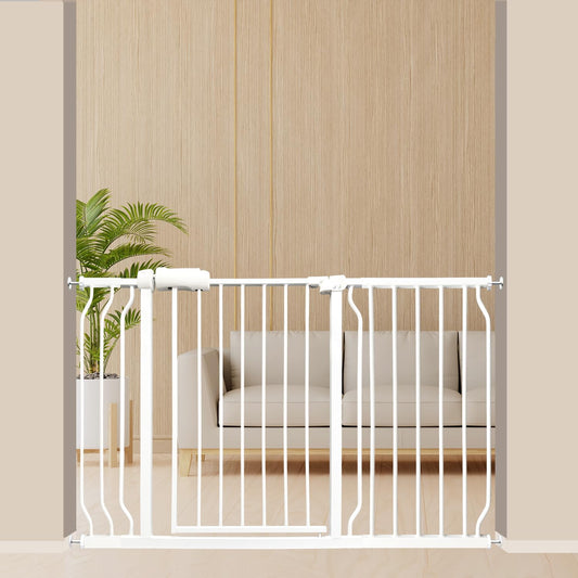 Extra Wide Baby Gate 48-53 Inch, Tension Mounted No Drilling, Pressure Mounted Indoor Safety Gate