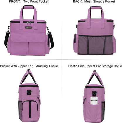 Modoker Dog Food Tote Bag, Airline Approved Pet Gear Travel Set Portable Diaper Accessories