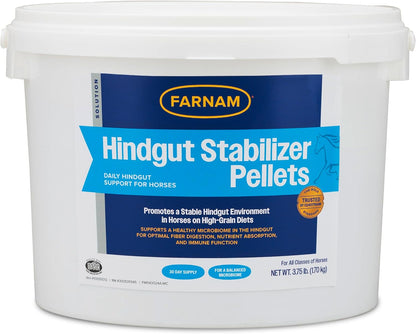 Farnam Hindgut Stabilizer Pellets, Daily Digestive & Immune Supplement for Horses Helps Maintain a