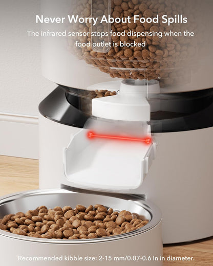 PETLIBRO Automatic Cat Feeder, Automatic Dog Feeder with Freshness Preservation, 5L Timed Cat