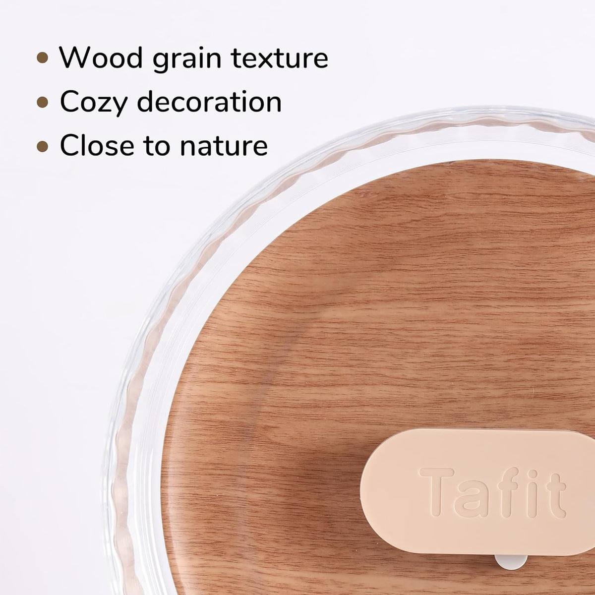 Silent Hamster Wheel 8.7 Inch Dual-Bearings Quiet Running Exercise Wheels with Wood Grain