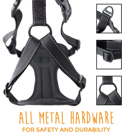 Mighty Paw Dog Car Harness - Vehicle Safety Gear - 2 Leash Attachment - Adjustable Straps