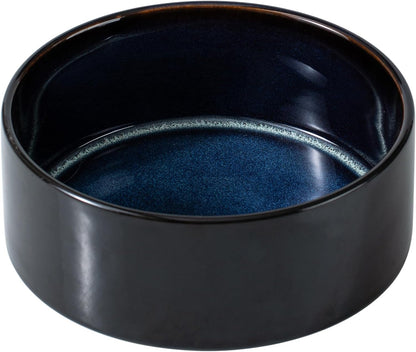 Ceramic 6.1inch Dog Bowl for Small Breed Dogs, Anti-Slip and Weighted Pet Food and Water Dishes