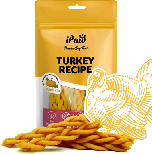 iPaw Turkey Dog Treats, All Natural Human Grade Dog Treat, Suitable for Training chew, US Sourced