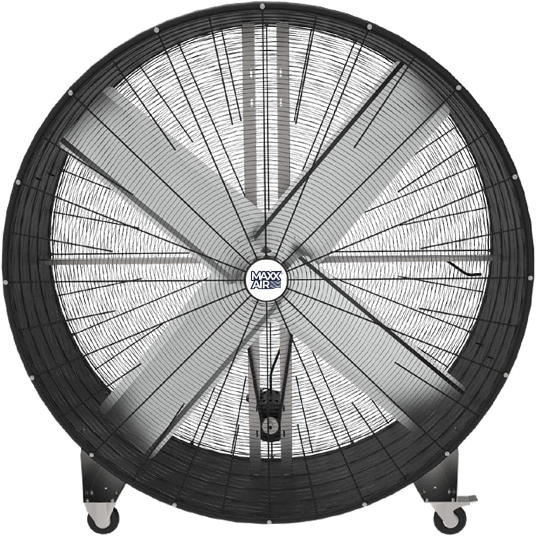 Maxx Air 60 Inch High Velocity Industrial Belt Drive Drum Fan | Heavy Duty Barrel Fan with Durable
