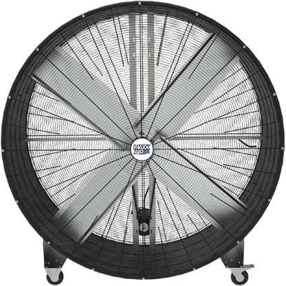 Maxx Air 60 Inch High Velocity Industrial Belt Drive Drum Fan | Heavy Duty Barrel Fan with Durable