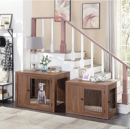 unipaws 38.5 Inch Furniture Style Dog Crate for Medium Large Dogs, Indoor Aesthetic Dog Stuff