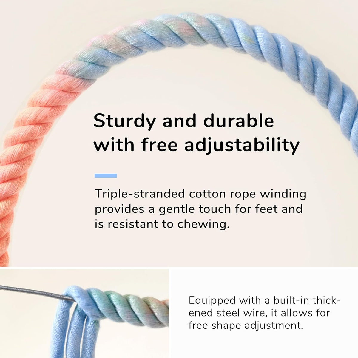 Multi-Color Rope Bird Perch Toys for Parrot Cage Stand, Climbing Swing Accessories for Cockatiel
