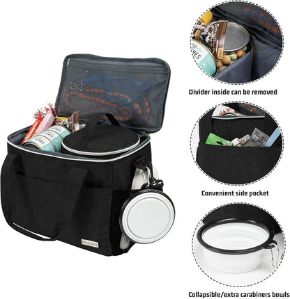 BAGLHER Dog Travel Bag Backpack Pet Supplies Backpack Pet Accessories Storage Bag 5-Piece Set with