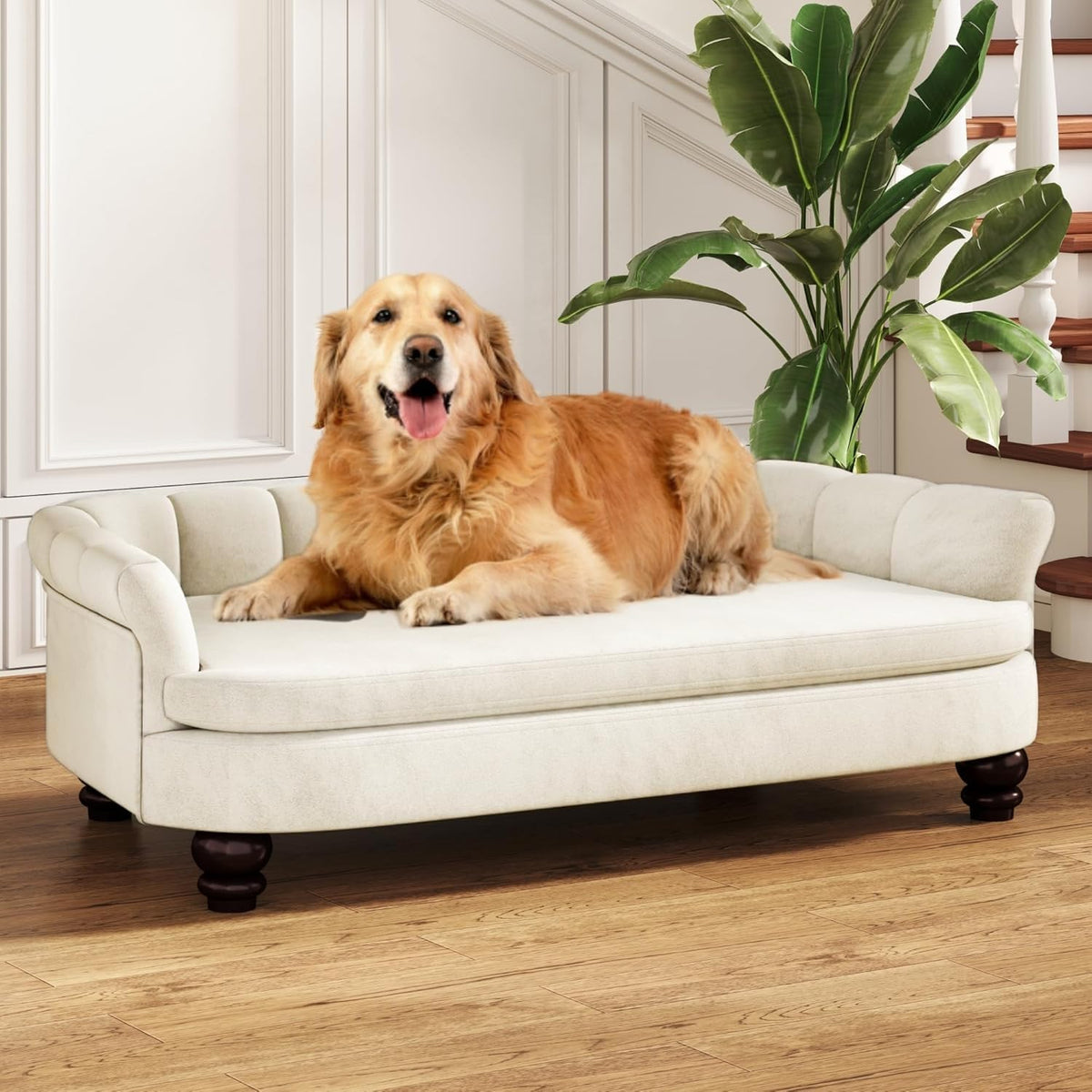 Dog Couch Sofa Bed, Comfortable Pet Sofa for Large and Medium Dogs, Soft Velvet Cushion, Durable