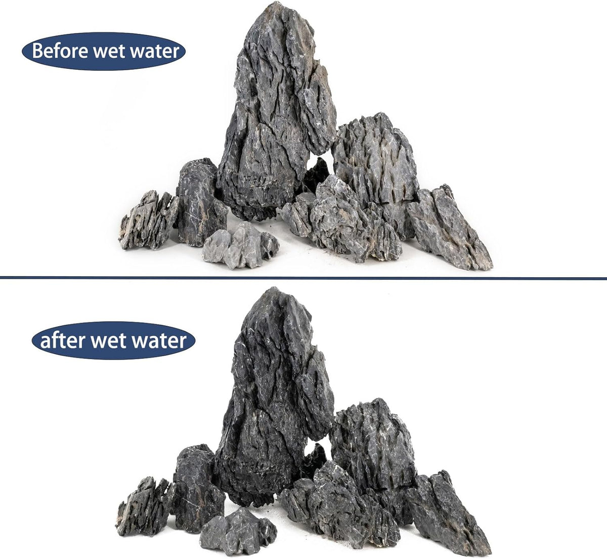 Seiryu Stone Natural Stone Rocks Fish Tank Decor Rocks for Aquariums Landscaping Model Tank