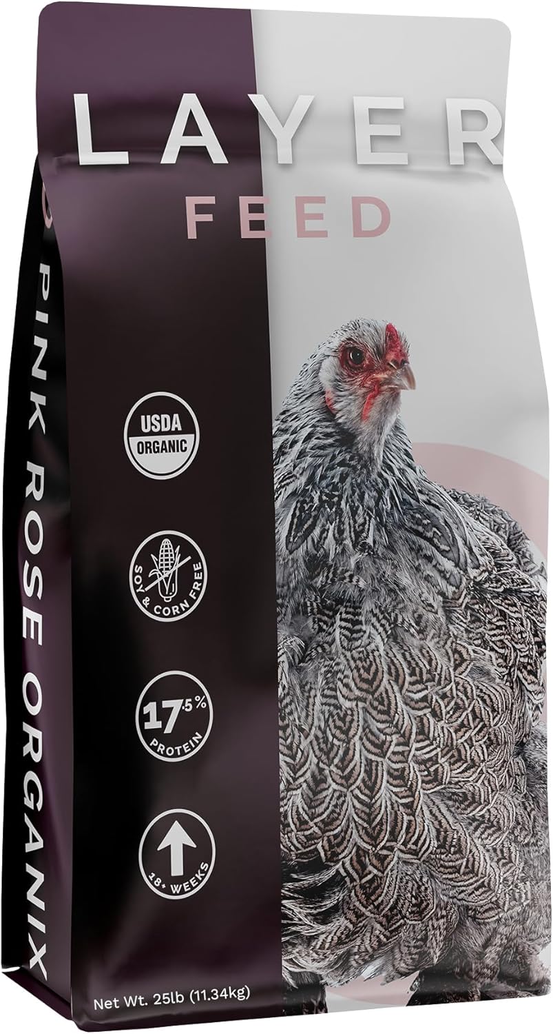 Layer Pellet Feed, 25lbs - Non-GMO, High-Protein Poultry Feed for Healthy Hens & Nutritious Eggs