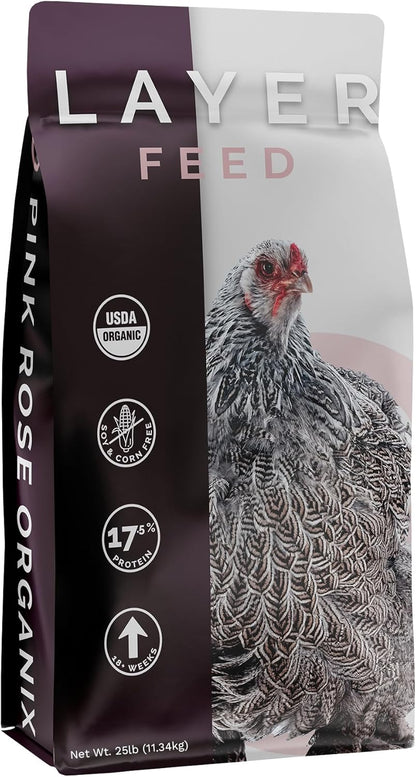 Layer Pellet Feed, 25lbs - Non-GMO, High-Protein Poultry Feed for Healthy Hens & Nutritious Eggs
