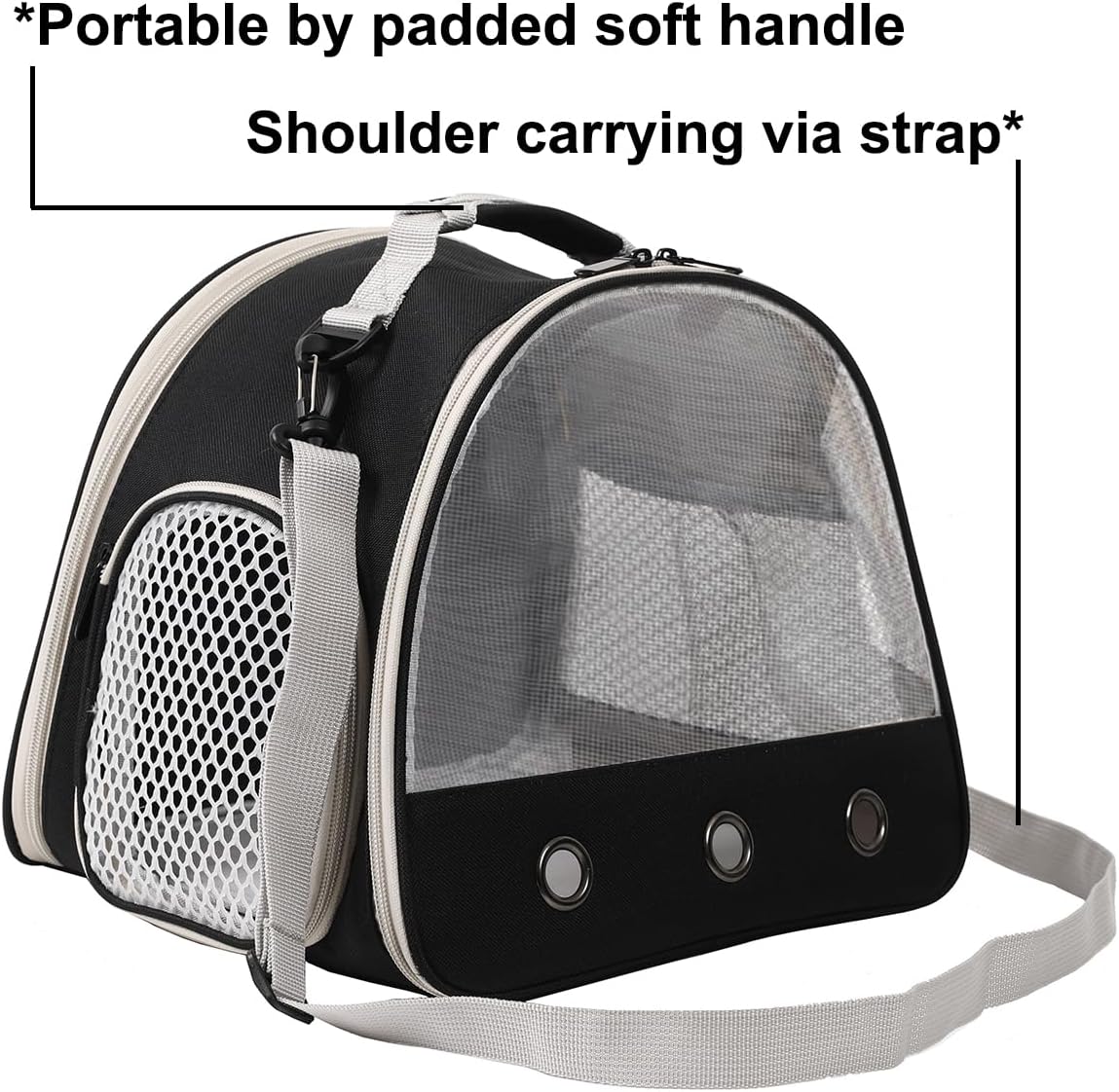Ventilation Carrier for Bearded Dragon,Guinea Pig Carrier,Guinea Pig Carrier for 2,Reptile Travel