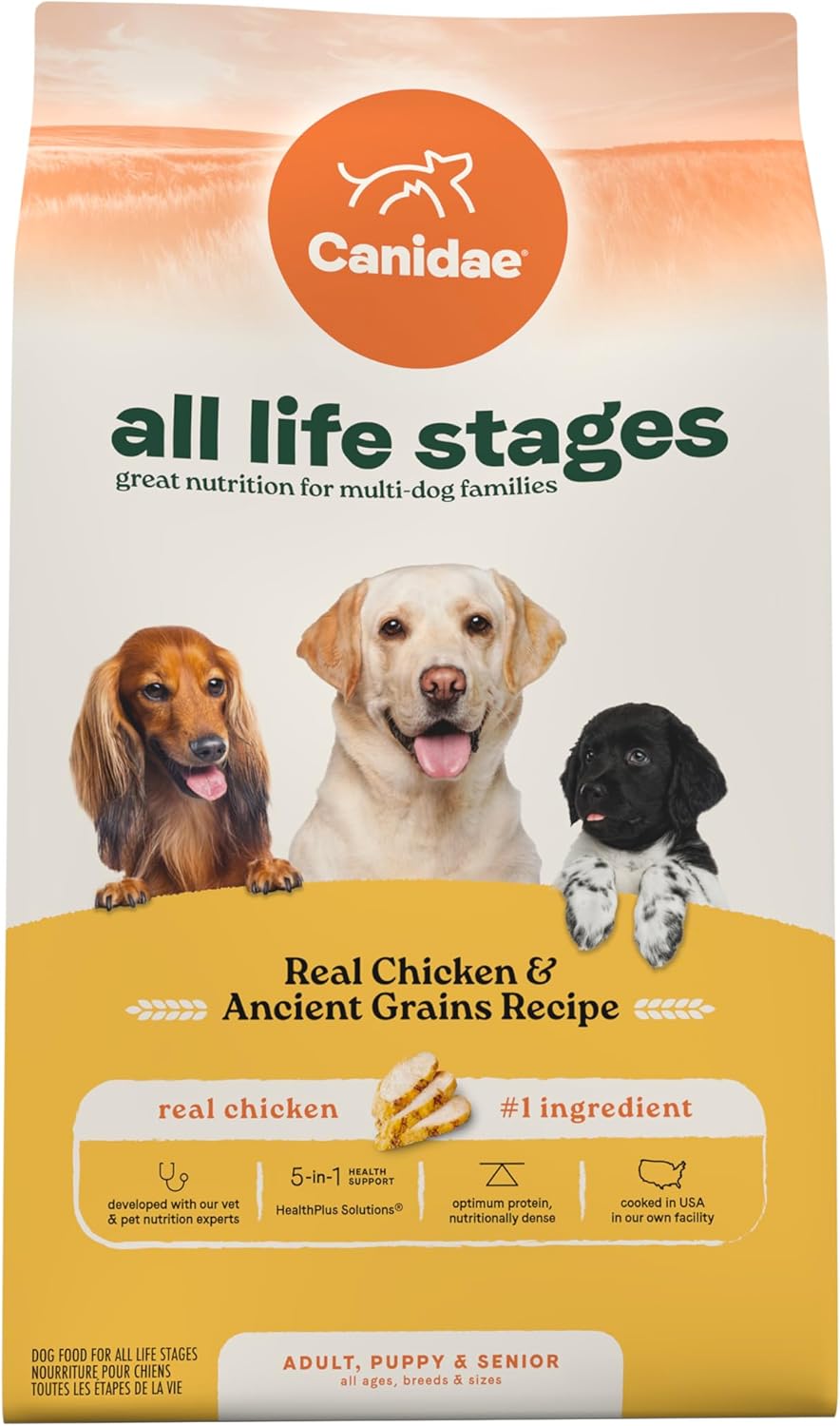 Canidae All Life Stages Real Chicken & Ancient Grains Recipe – High Protein Premium Dry Dog Food