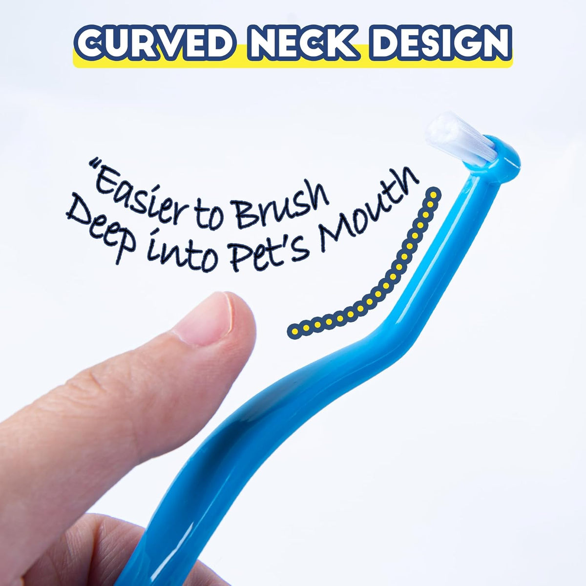 Small Dog Toothbrush, Cat & Puppy Tooth Brushing Kit, Mini Head Teeth Brush for Kitten & Tiny Pet