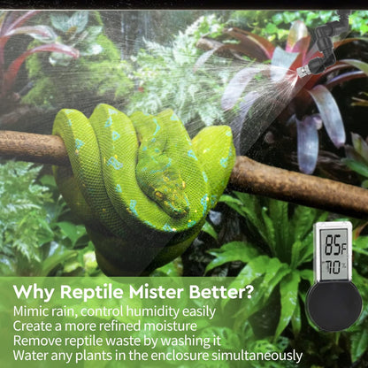 moistenland Reptile Humidifier, Misting System for Terrariums, Automatic with Adjustable Spray