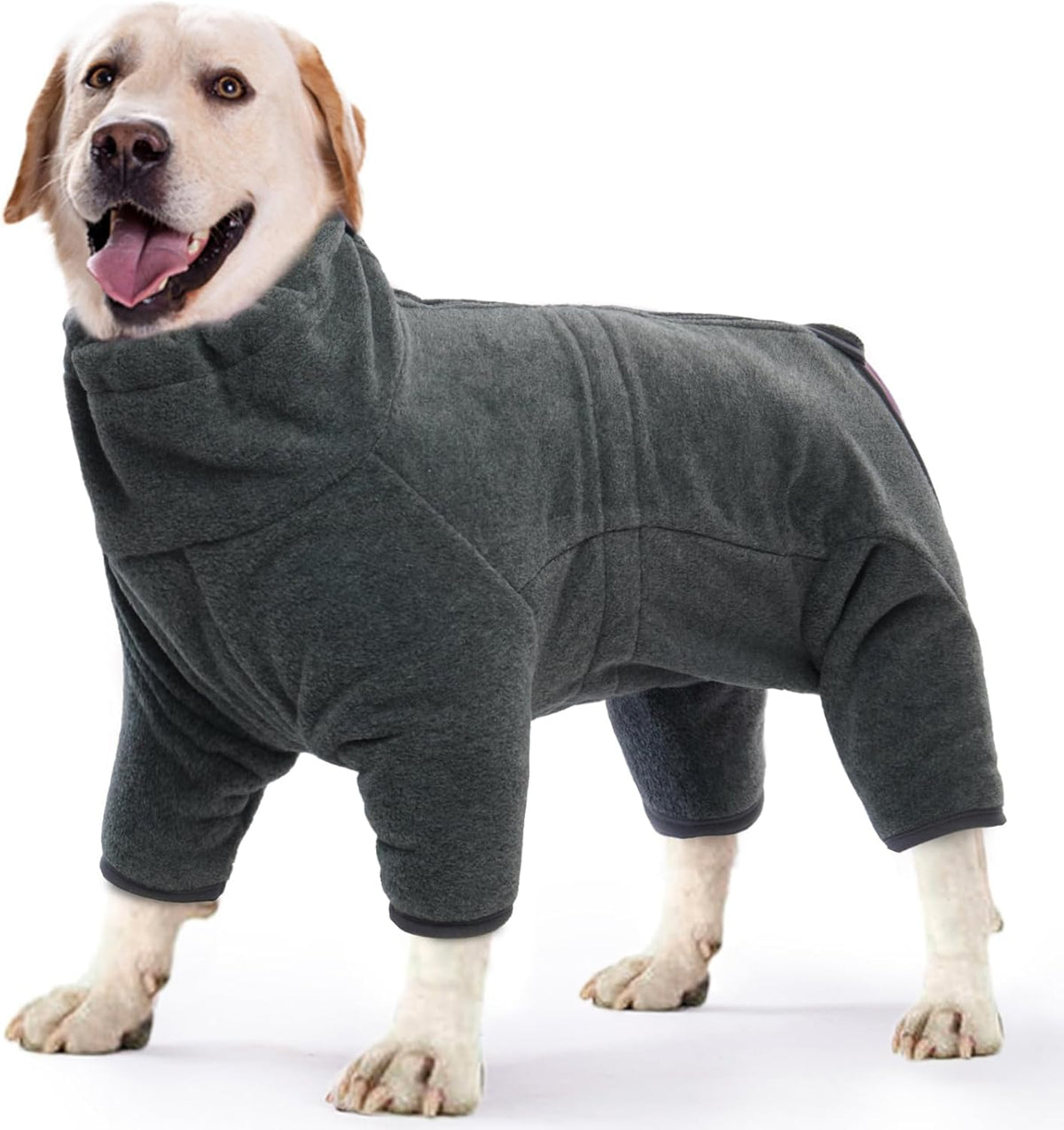 ROZKITCH Dog Warm Pajamas, Pet Windproof Warm Cold Weather Jacket Vest Cozy Jumpsuit Apparel Outfit