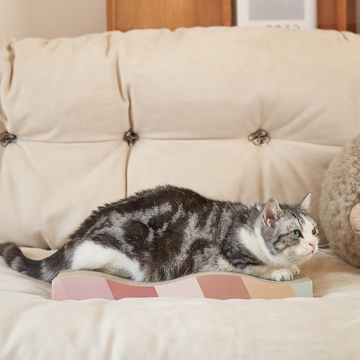Cat Scratching Board cat Scratcher Cat Scratch Pad Cardboard cat scratchers for Indoor Cats