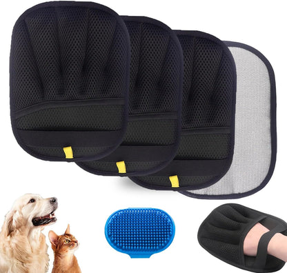 Pet Hair Removal Glove for Cats & Dogs,Electrostatic Gloves Pet Hair,Cat Grooming Gloves for Hair