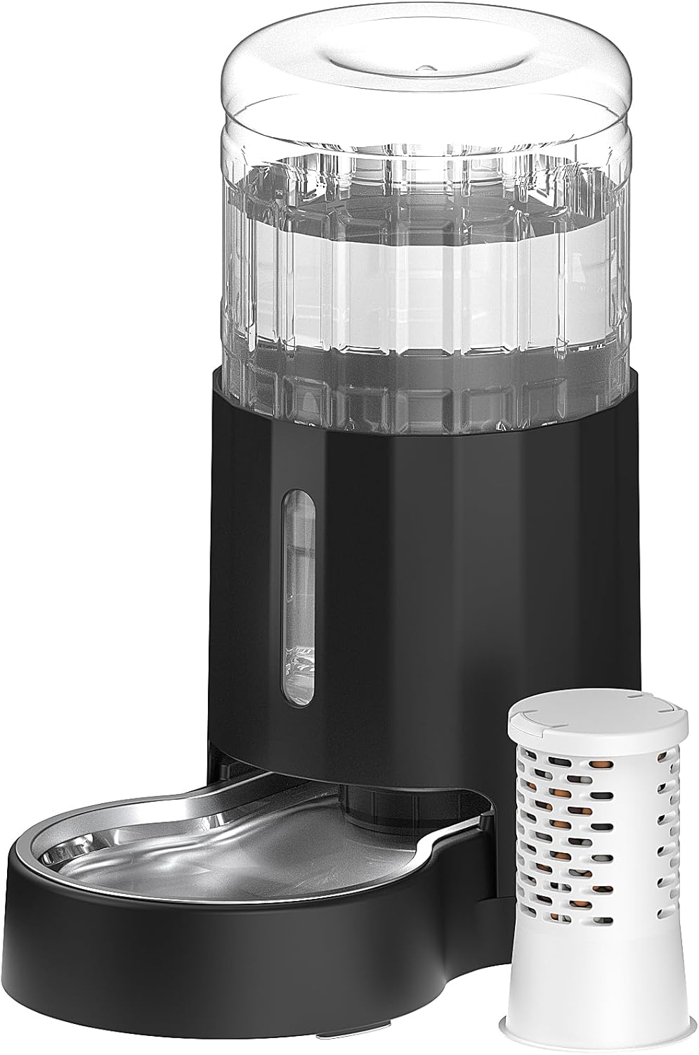 CZPET Automatic 4L Filter Dog and Cat Water Dispenser with Stainless Steel Bowl Gravity