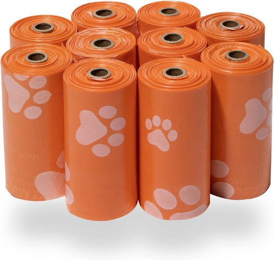 Best Pet Supplies Dog Poop Bags (150 Bags) for Waste Refuse Cleanup, Doggy Roll Replacements for