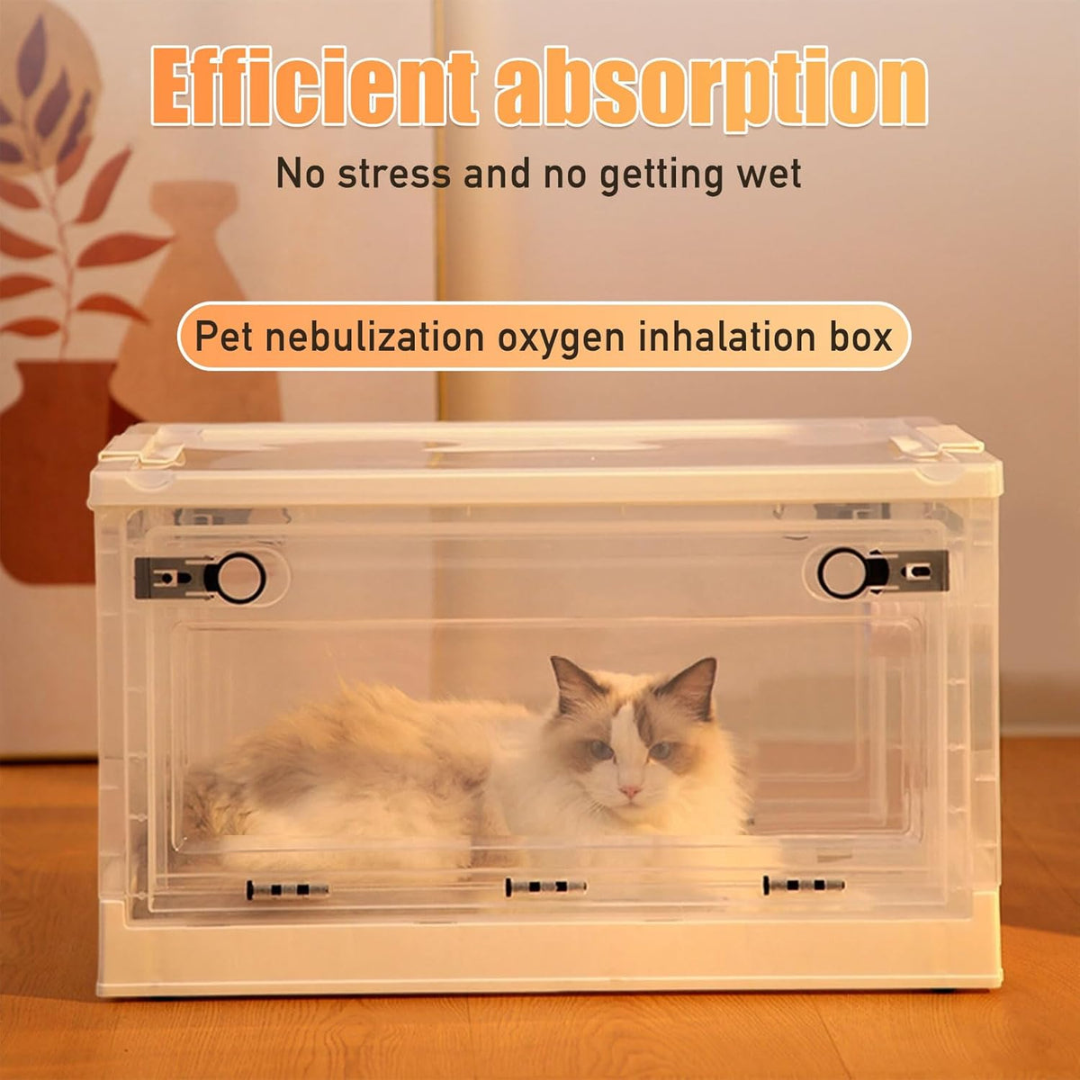 PakaLife Portable Oxygen Tank cat&Dog for pet cage,Dog&cat Inhaler,Puppy Incubator&cat