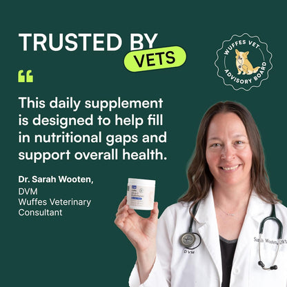 Wuffes 23-in-1 Dog Multivitamin Supplement for Hip & Joint, Skin & Coat and Immune System Support
