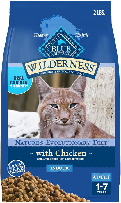 Blue Buffalo Wilderness Nature's Evolutionary Diet High-Protein, Grain-Free Natural Dry Food for