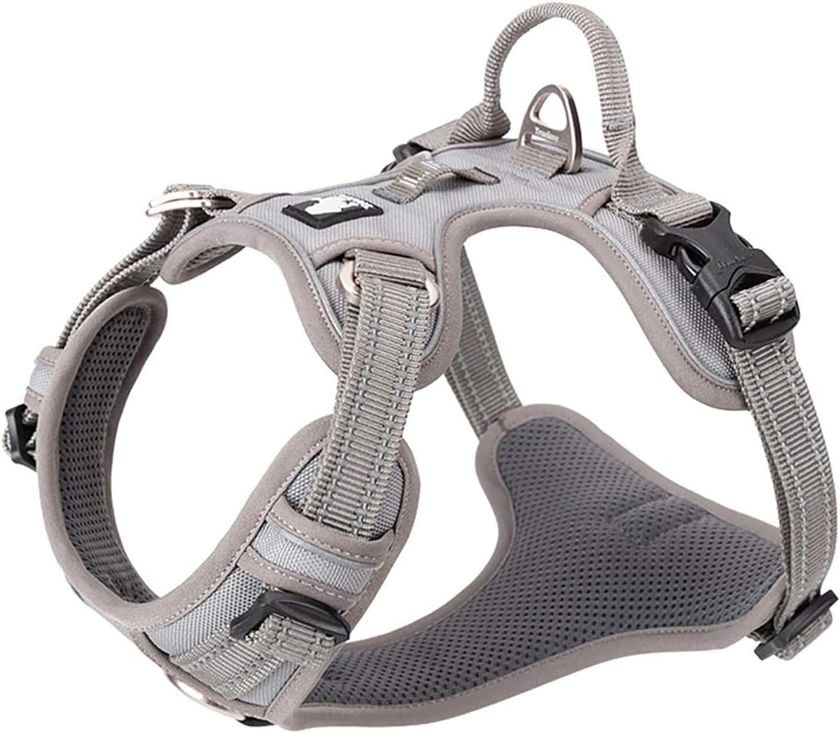 TRUE LOVE Dog Harness No Pull Nylon Reflective Pet Harness Adjustable Comfortable Control Step-in