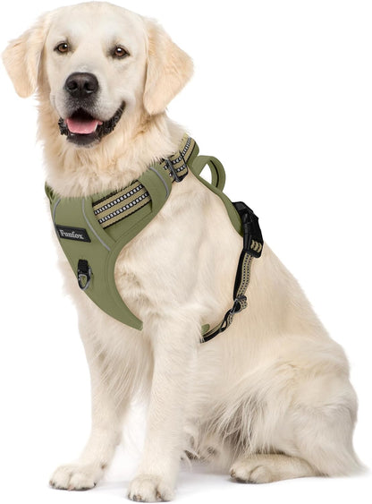 Funfox Dog Harness No Pull, Adjustable Pet Vest Harness, Super Soft Material with Vertical Handle