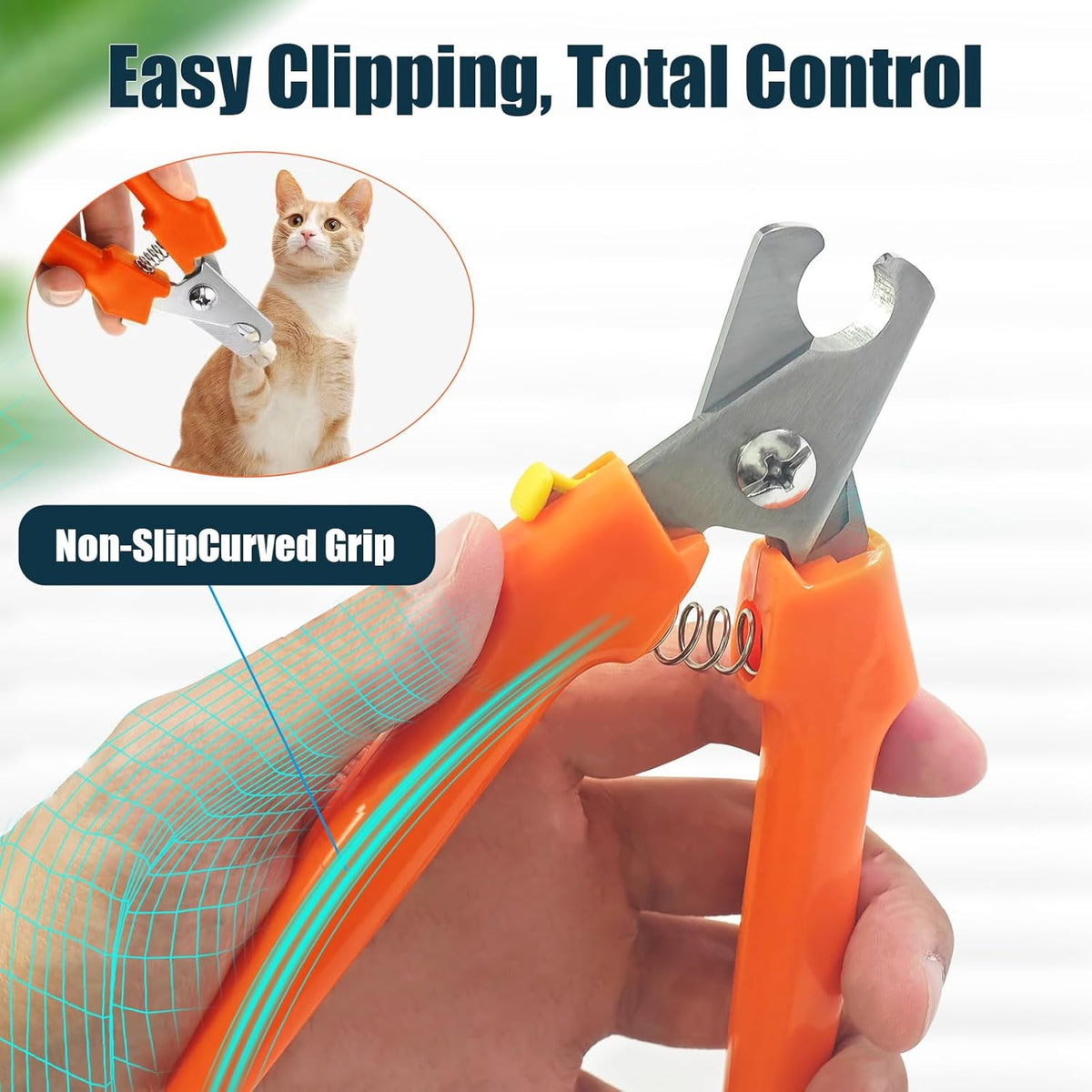 Dog Nail Trimmers 767C - Professional Dog Nail Clippers for Large and Small Dogs, Easy-to-Use Pet