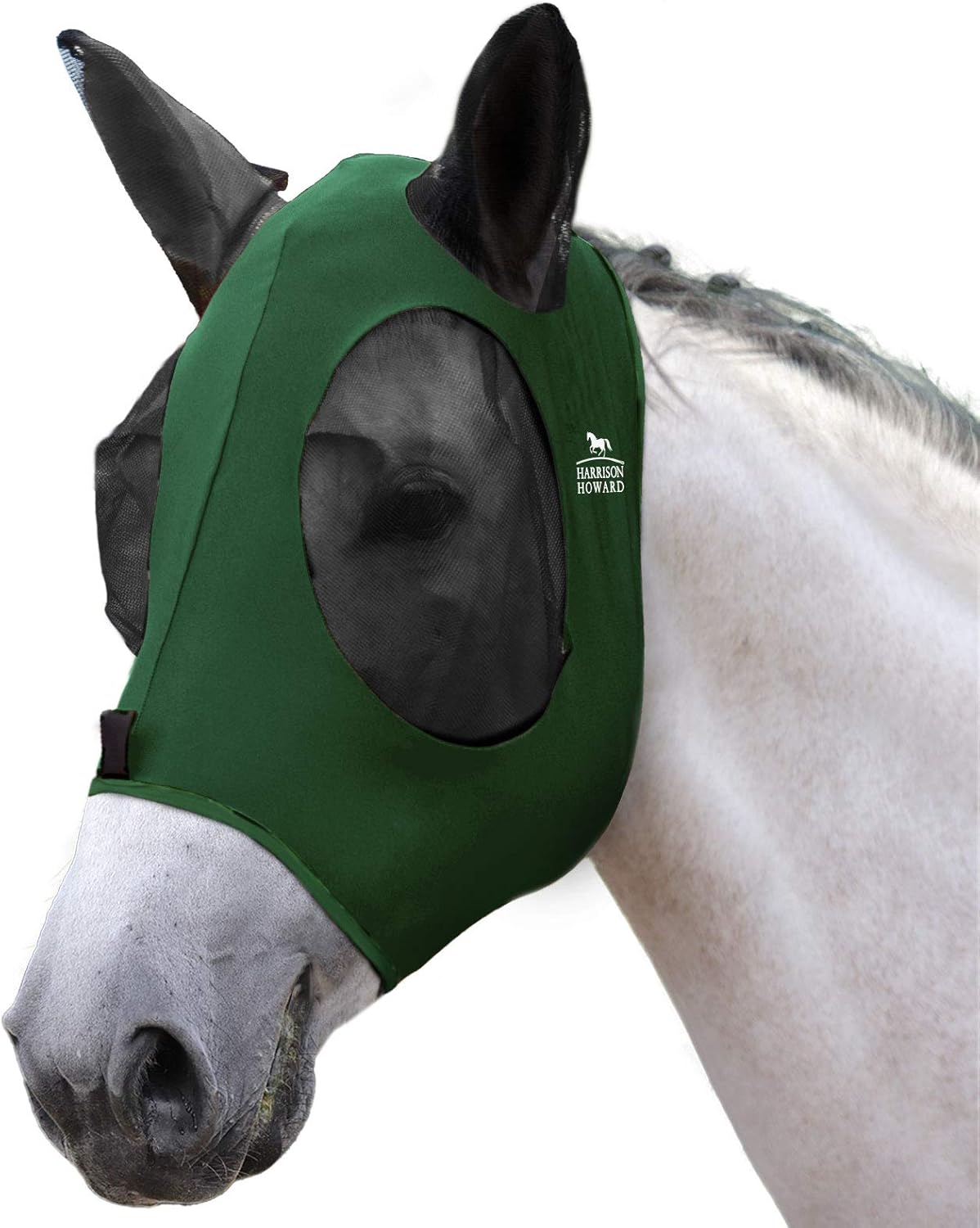 Harrison Howard Super Comfort Stretchy Fitting Horse Fly Mask with UV Protection Soft on Skin with