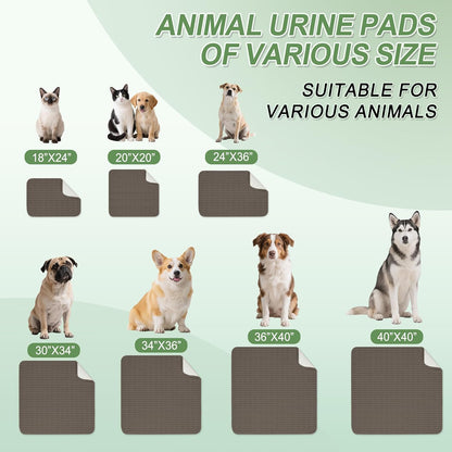 Washable Pee Pads for Dogs, Reusable Puppy Pads Dog Pads, Non-Slip Dog Pee Pads, Leak-Proof Pet Pee