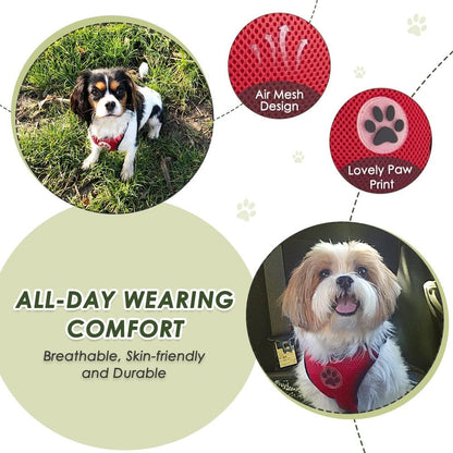 SlowTon Dog Seat Belt Harness for Car, Dog Car Harness Adjustable Mesh Breathable & Dog Seatbelt